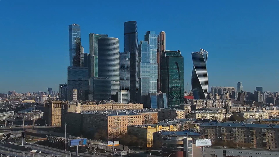 ММДЦ «Москва-Сити» после разгона облаков