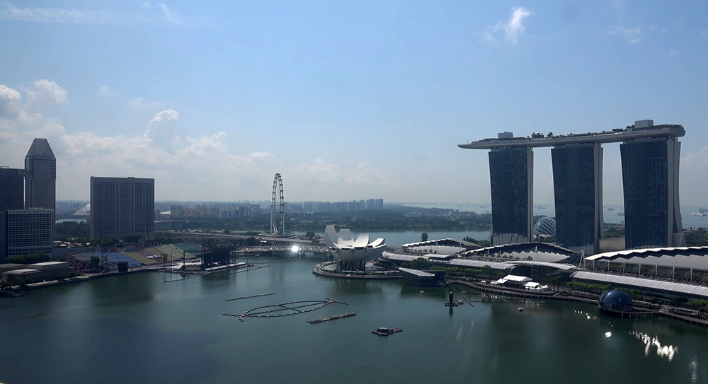Сингапур после разгона облаков